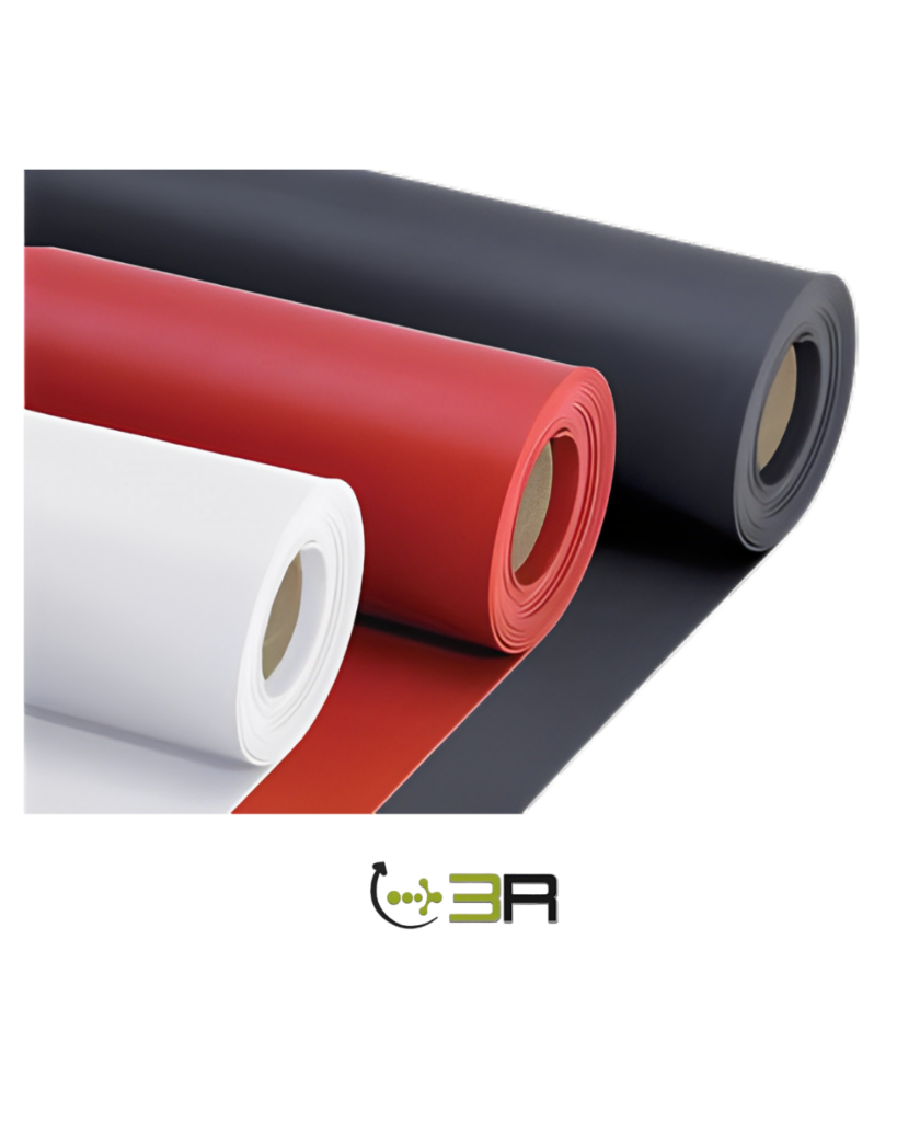 TECIDO EMBORRACHADO HYPALON 1,00X1400MM CINZA / PRETO