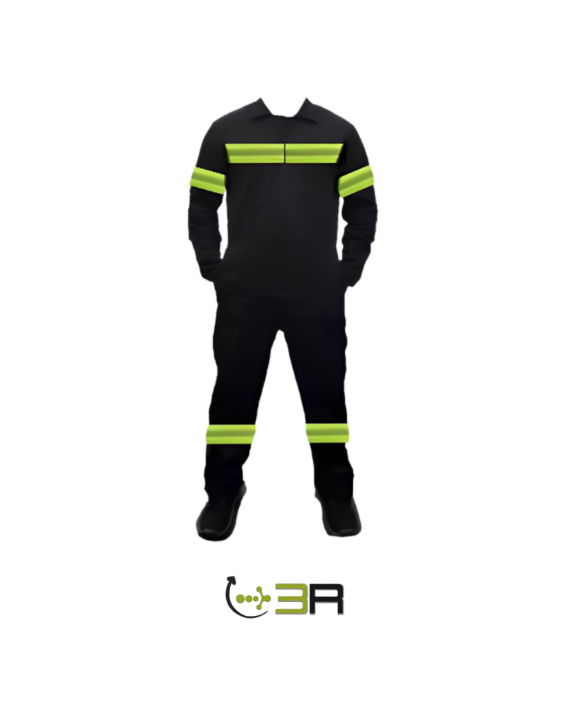 Macacão Refletivo Mecânico Rodovia Brim Profissional + Logo no Bolso